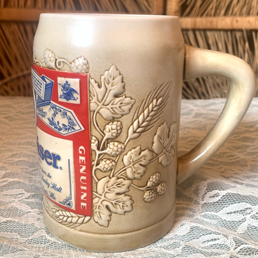 Vtg 1989 BUDWEISER Ceramic Stern Made in Brazil - Picture 2 of 6